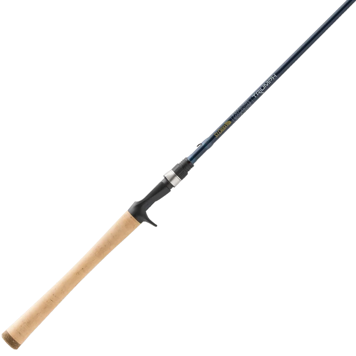 St. Croix Triumph - Casting (NEW) casting fishing rod featuring a full cork handle and durable reel seat for musky fishing and freshwater tackle