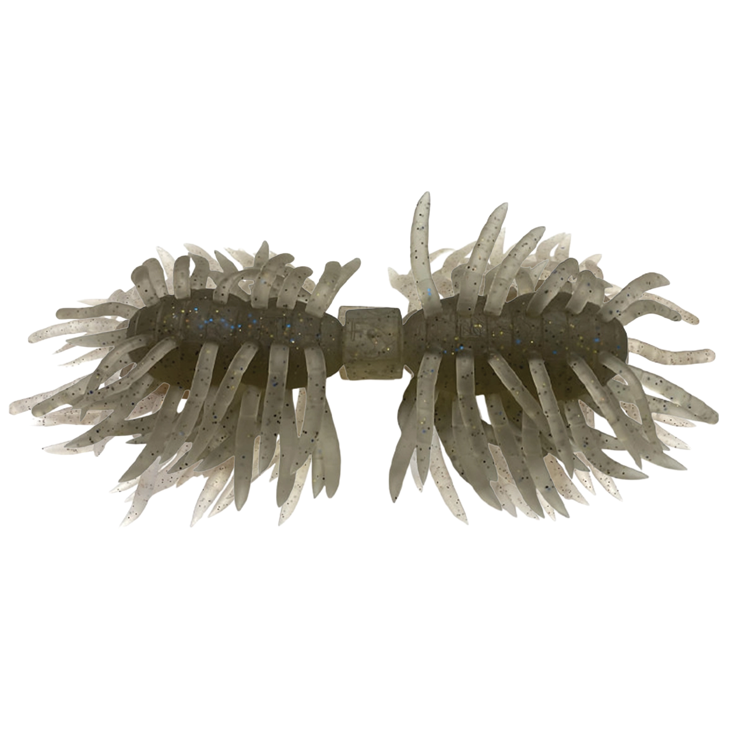 Imakatsu Hairy Spider Kujala 160 fishing lure in translucent gray with multiple flexible appendages designed to mimic aquatic prey for effective musky and other predator fishing.