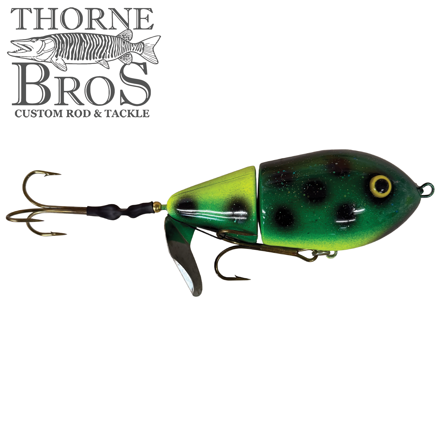Lake X Lures Northern Lights Series Cannonball Jr. Surface Bait bullfrog
