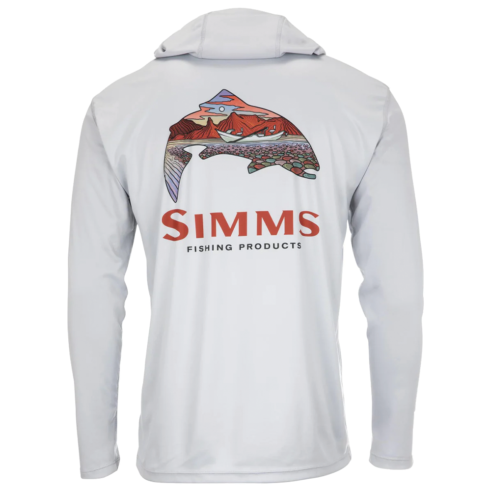 Simms The Fly Angler Logo Tech Hoody