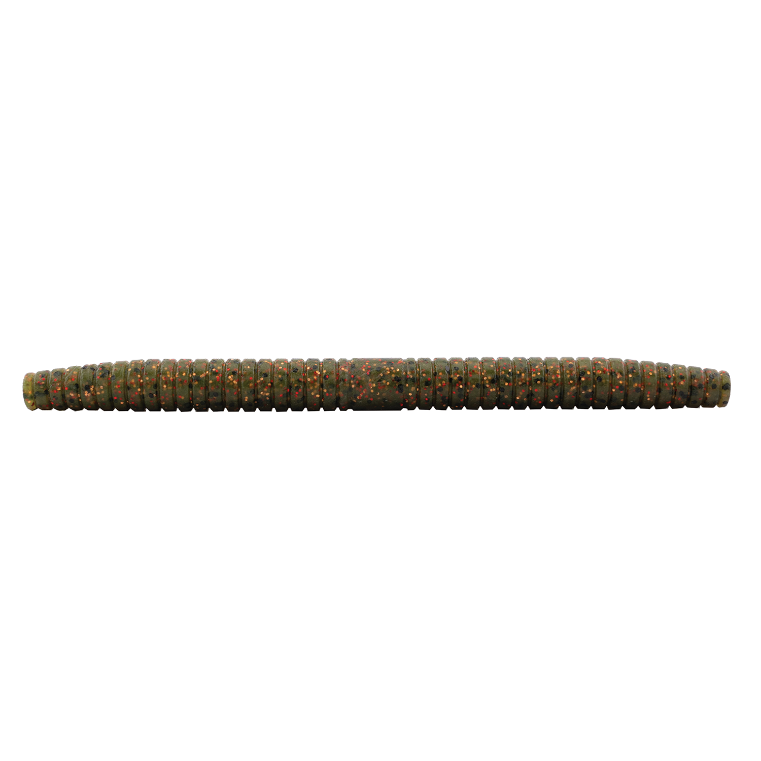 Z-Man Kingpin soft fishing lure in brown with red flecks, designed for fishing tackle to attract musky and other freshwater fish.