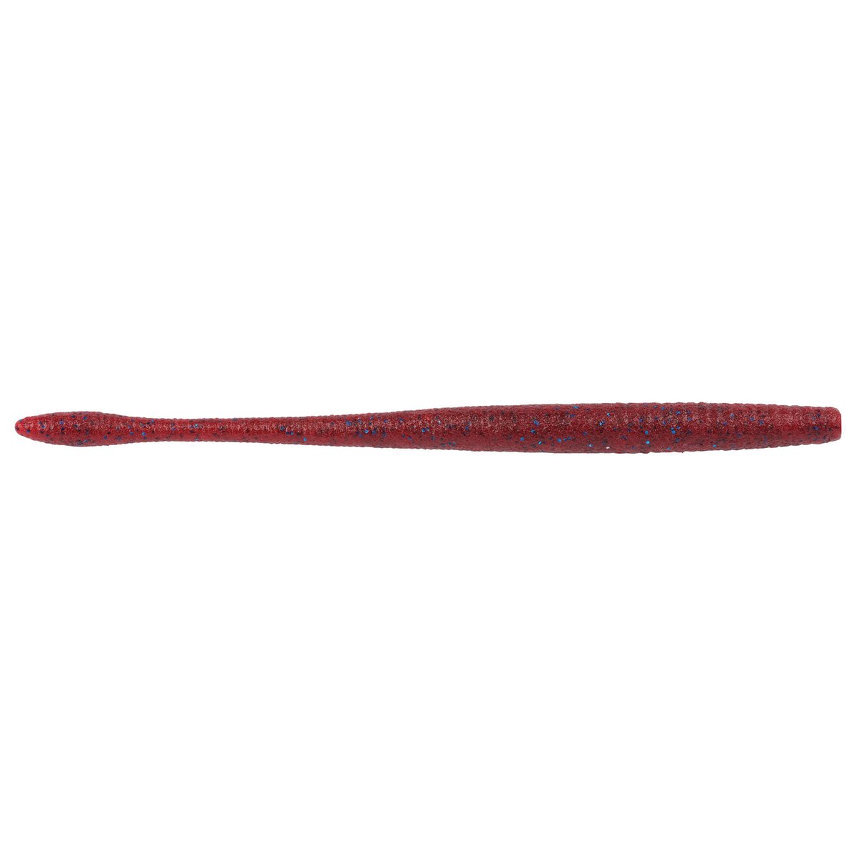 Berkley PowerBait MaxScent Hit Worm Magnum red soft plastic fishing lure with glitter flecks for bass and other game fish