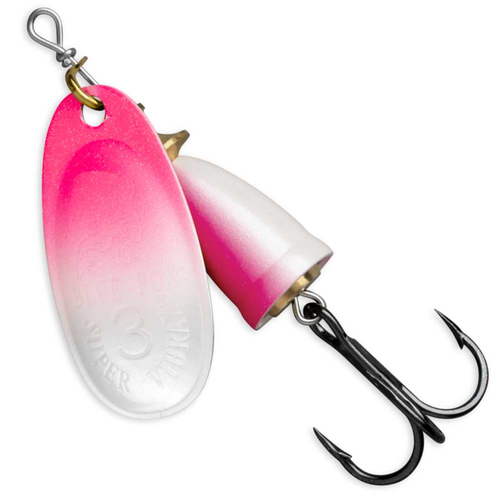 Blue Fox Classic Vibrax Spinner | Northern Lights - Pink Pearl UV; 5 | FishUSA