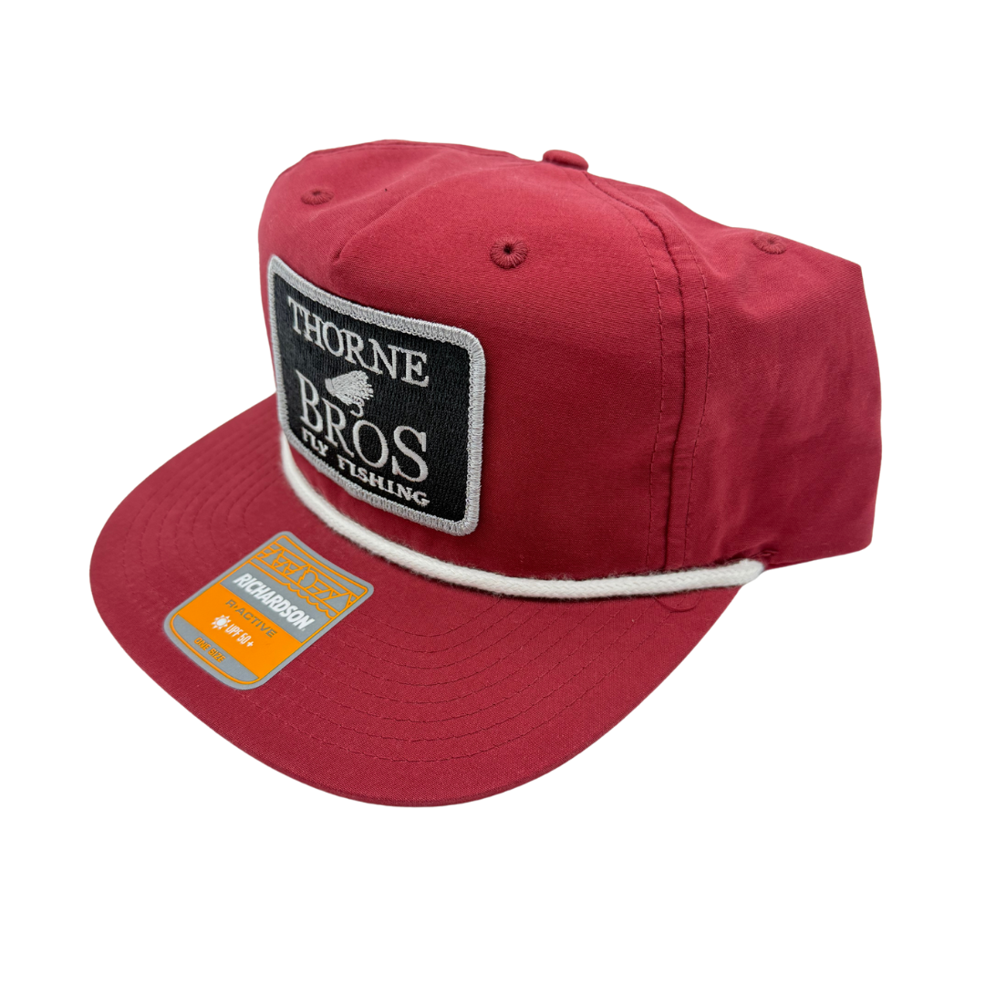 Thorne Bros Fly Fishing Logo Richardson Umpqua Gramps 256 Hat Cardinal/White