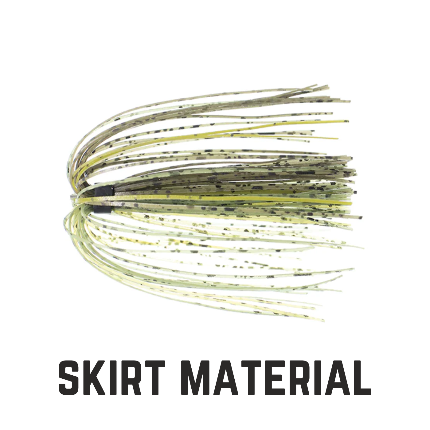 dark to light green skirt with text over lay skirt material