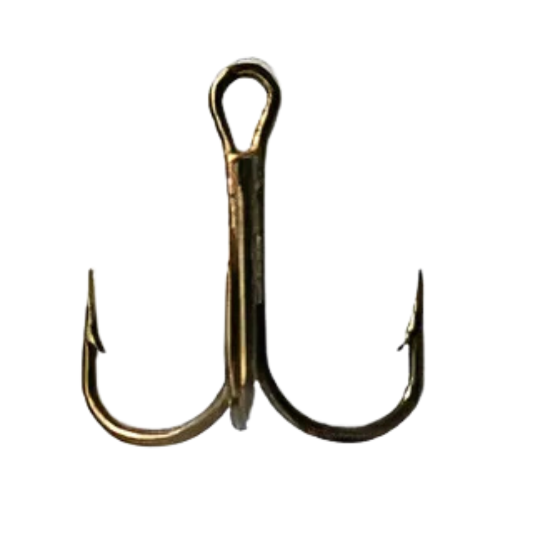 Mustad Treble Hooks Short Shank Round Bend - 35656BR