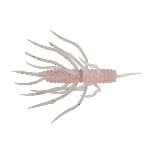 Hideup Coike Thunder Medium (Elastomer) soft fishing lure in translucent pale pink with multiple slender appendages designed for lifelike movement in water, ideal for fishing tackle use.