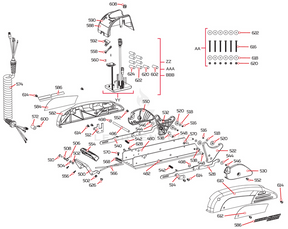 Minn Kota ARM/SUPPORT BLOCK ASSY,R,FW P/N: 2994204