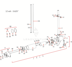 Minn Kota PIN-DRIVE 1.06" LG (SS) | 55LB THRUST | 3.625 P/N: 2092600