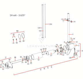 Minn Kota HSG BRSH END 3.62 TXT FW P/N: 421-065