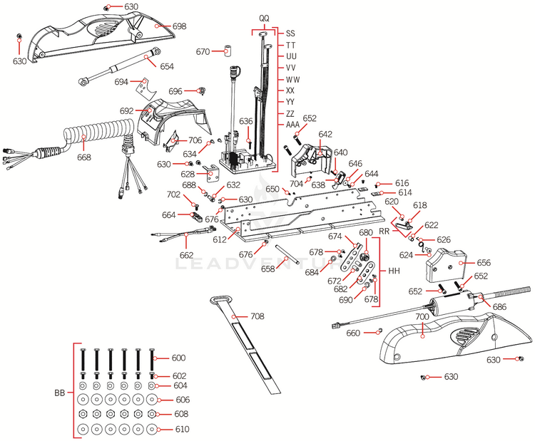 thumbnail image 2 of Minn Kota Maxxum Shoulder Bolt Hardware Kit | Replacement Fasteners For Trolling Motor 2 of 5