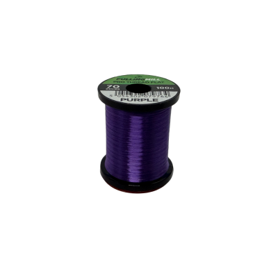 Spool of purple Fulling Mill Pro Thread Flat 70 Den thread used for fly tying and fishing tackle applications.