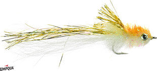 Murdich Minnow #1/0 fishing lure featuring detailed feather and synthetic materials in natural colors, designed for musky and fly fishing tackle use.