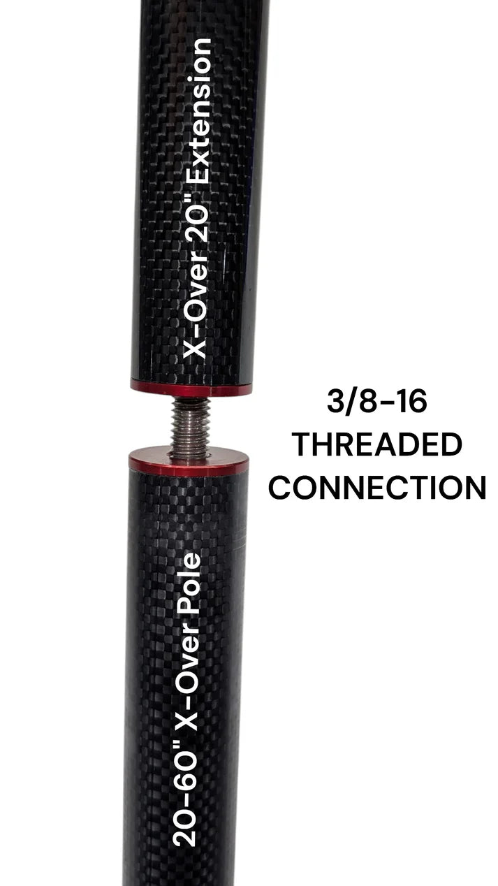 HD Innovations HDI X-OVER Carbon 20" Pole Extension