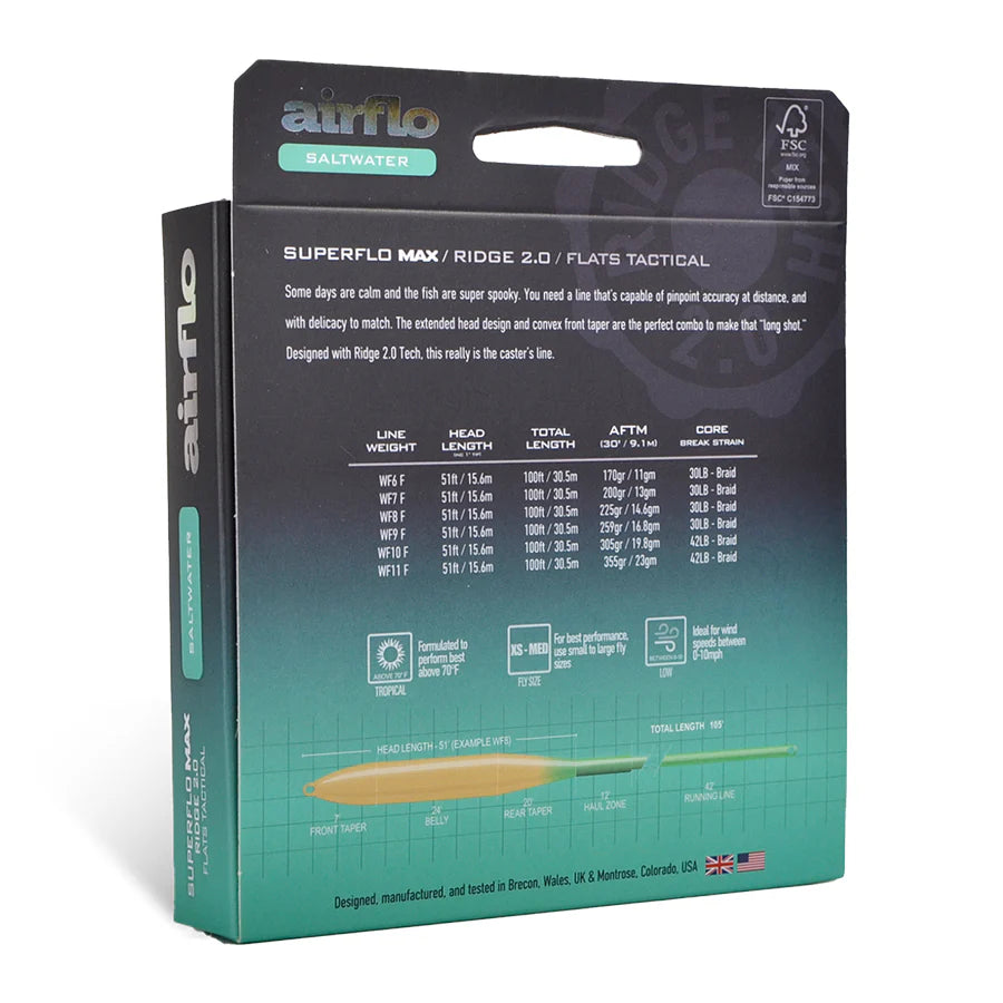 Airflo Superflo Max Ridge 2.0 Flats Tactical