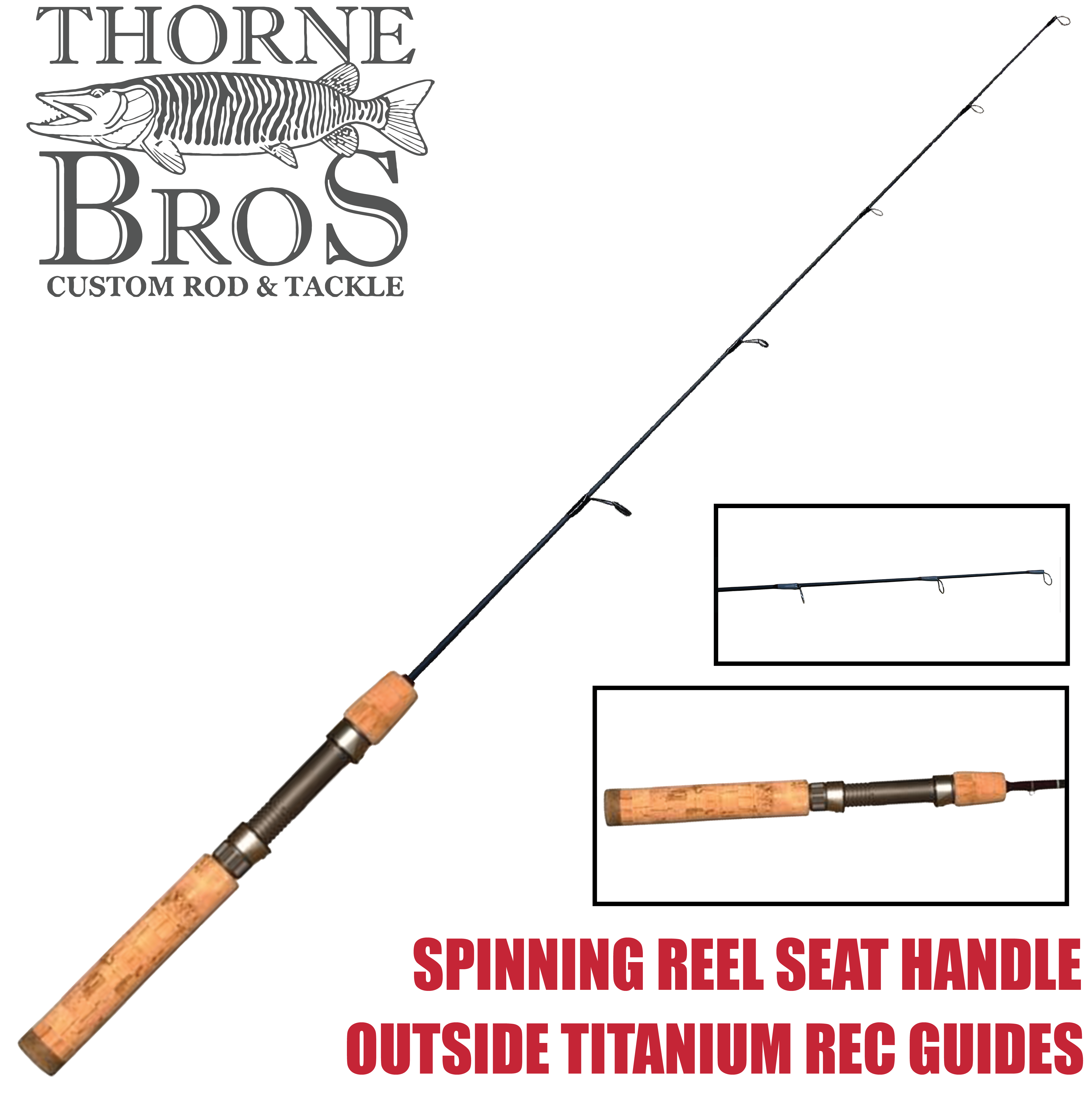Thorne Bros Custom Ice Rod -  Professional Graphite Options