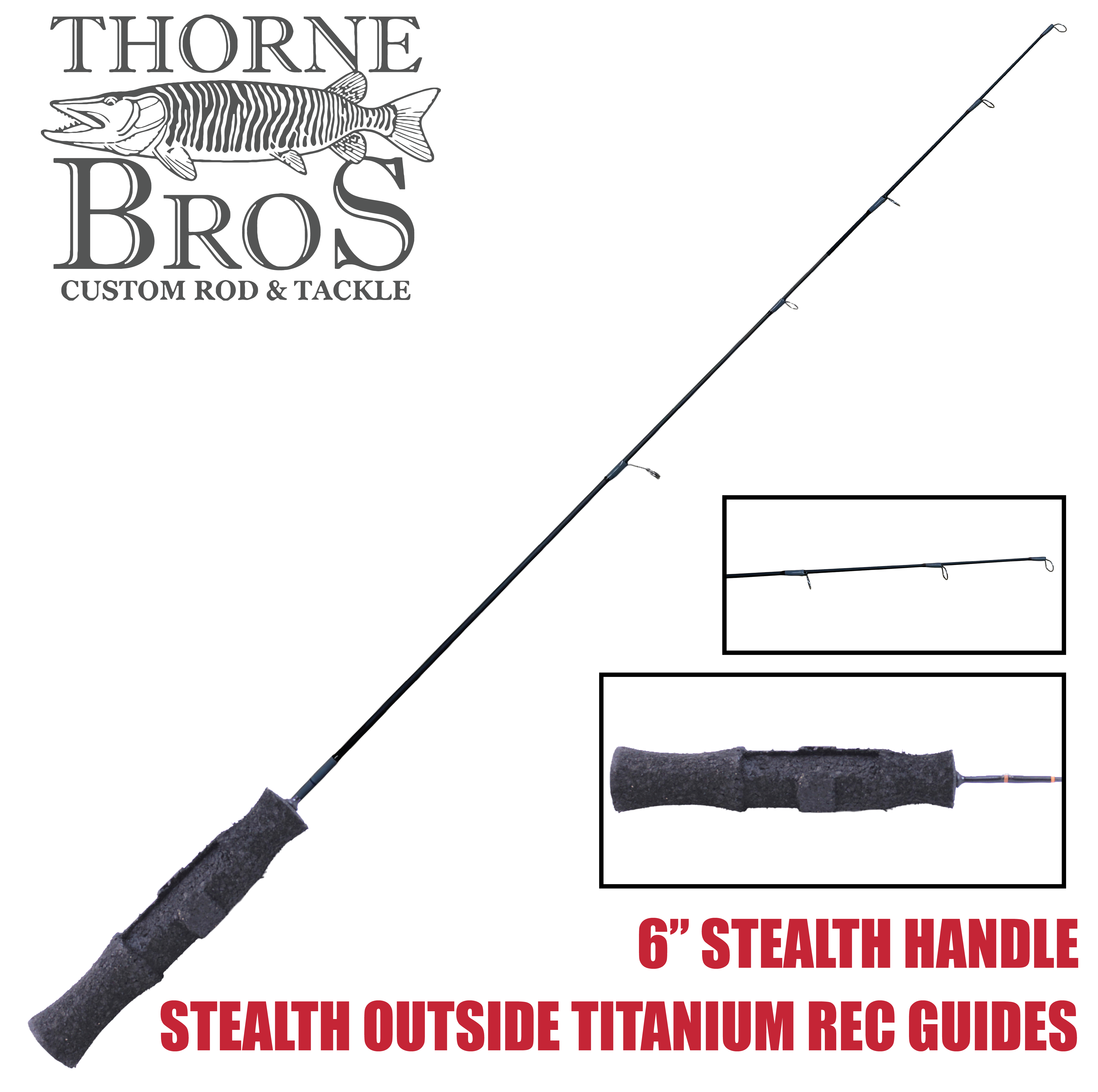 Thorne Bros Custom Ice Rod -  Panfish Sweet Heart Options