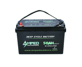 Amped Outdoors (LiFePO4) 36V Lithium Batteries - Battery w/Charger