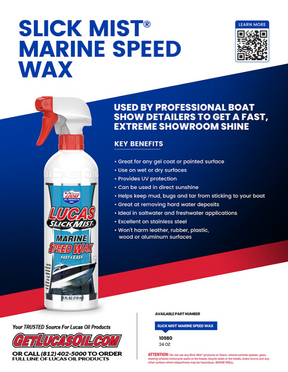 Lucas Slick Mist Marine Speed Wax 24oz. 10980