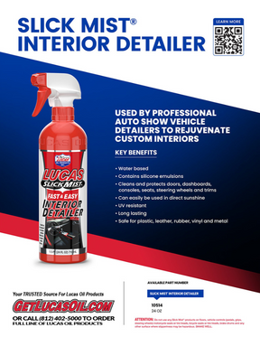 Lucas Slick Mist Interior Detailer 24oz. 10514