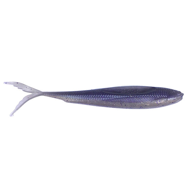 Beast Coast Seduce FFS Minnow fishing lure in natural violet color, designed for realistic movement with a forked tail and lifelike body texture to attract musky and other game fish.