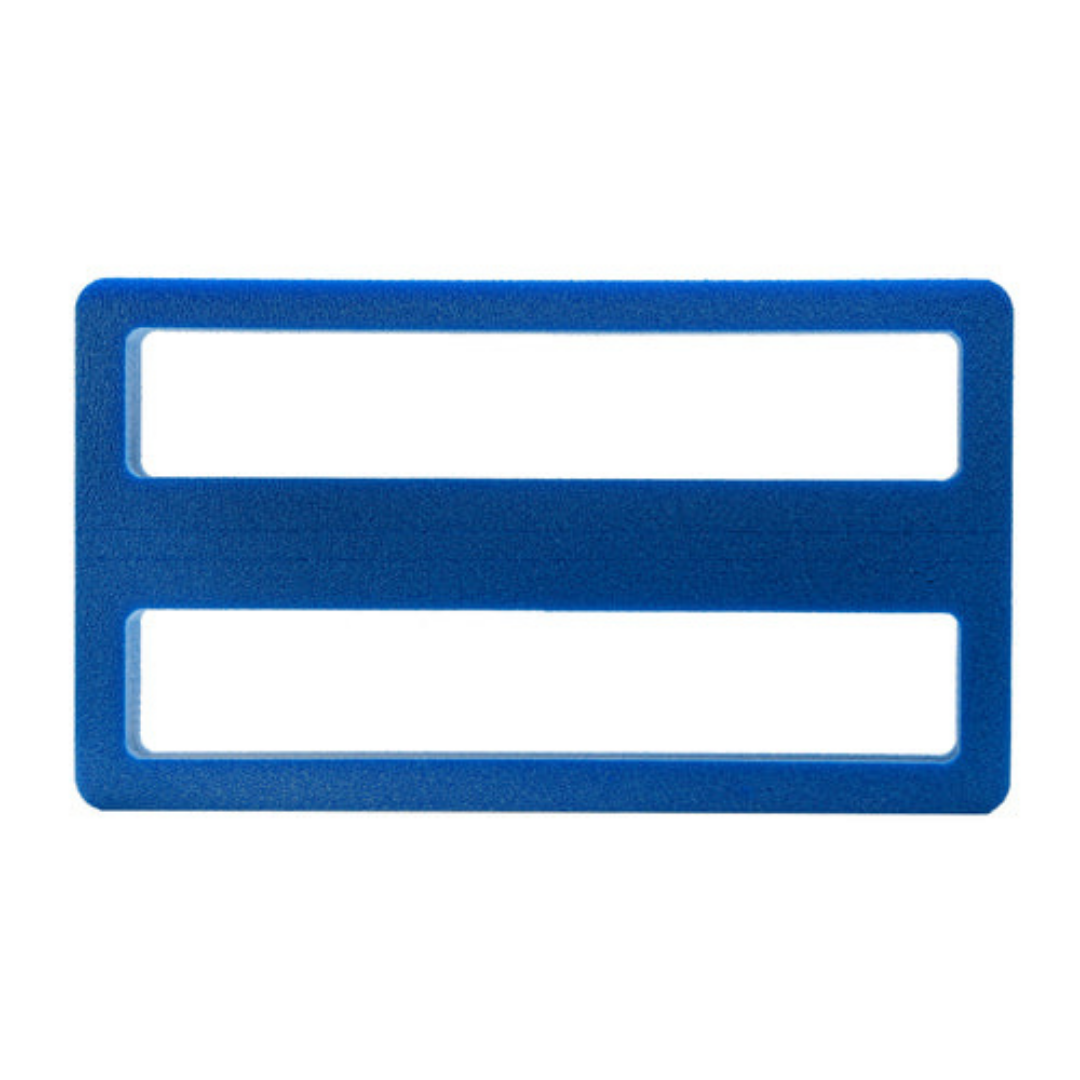 Spro Coike Keeper in blue, a rectangular fishing tackle accessory designed to securely hold fishing lures or hooks in place.
