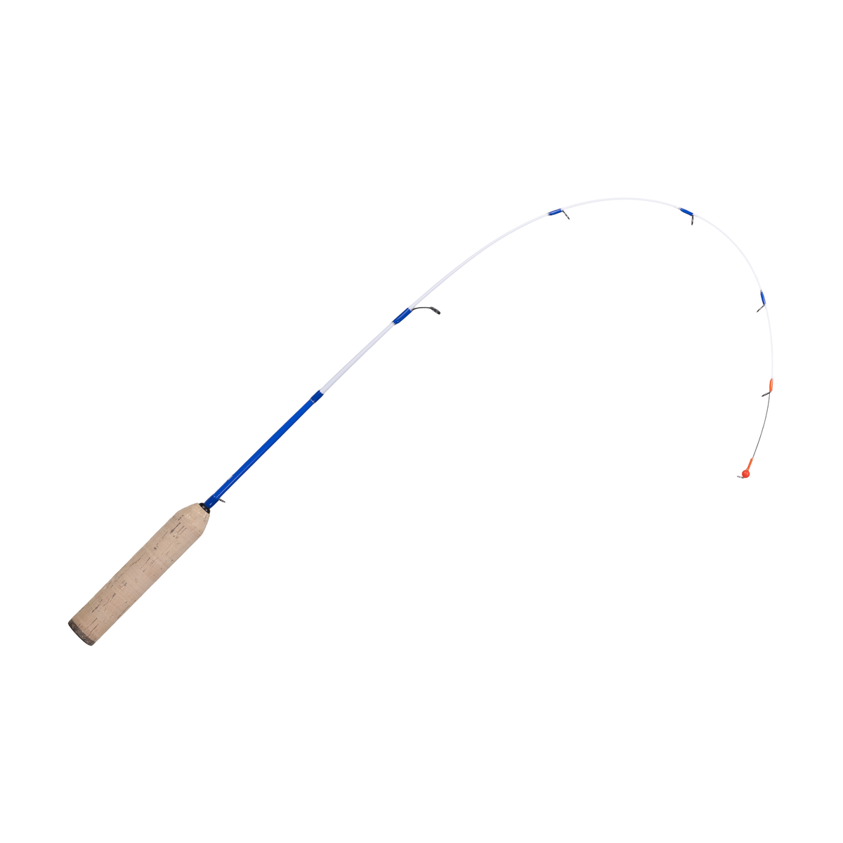 Clam Technique Specific Rods fishing rod with a light blue and white flexible shaft, cork handle, designed for precise fishing tackle control and technique-specific use.