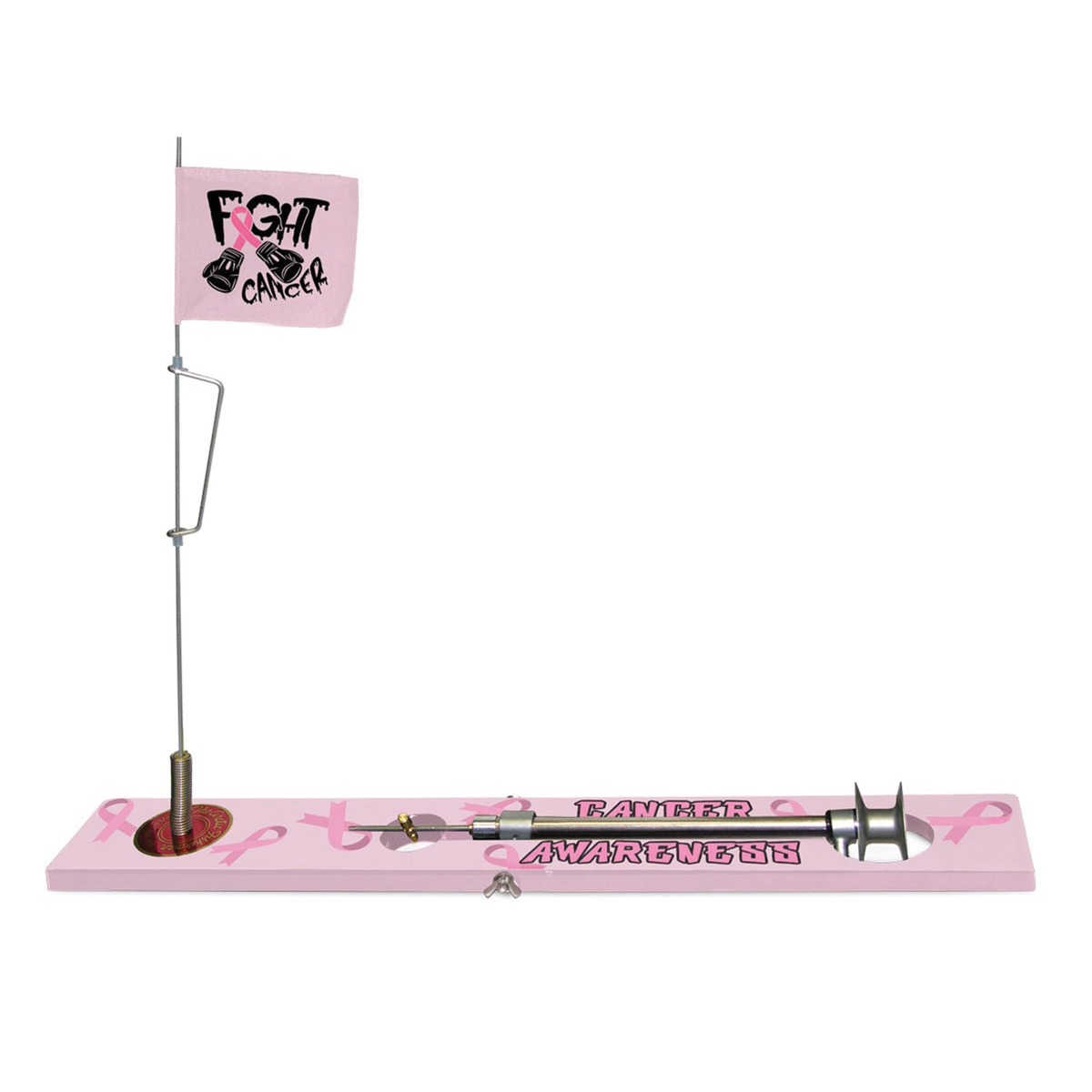 breast cancer awareness fishing pole Beaver Dam Tip-Up Breast Cancer