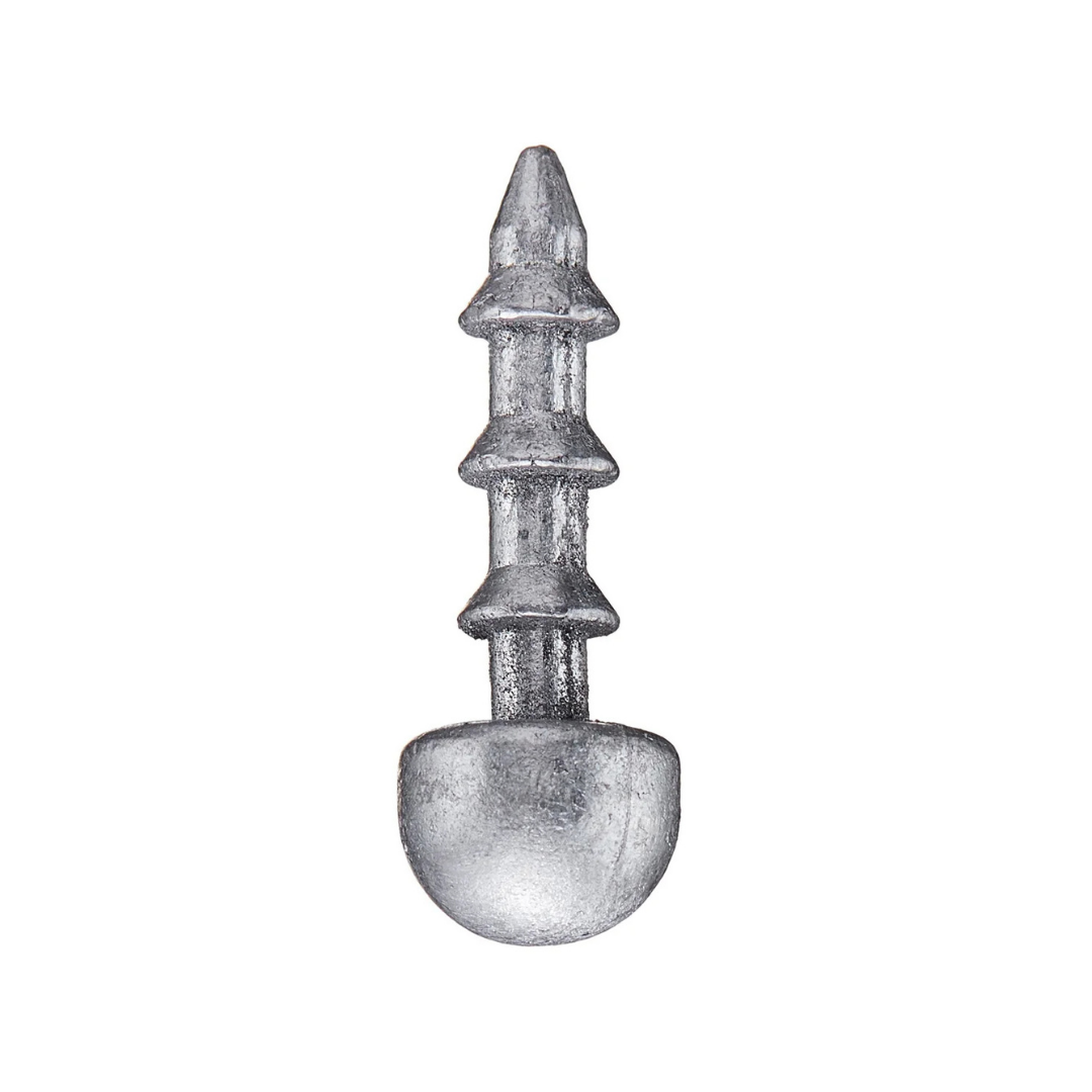 6th Sense Masterclass Dome Neko Weight shown as a silver fishing tackle weight with a rounded dome bottom and ribbed stem for rigging