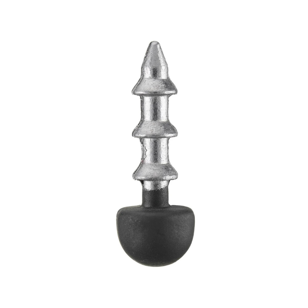 6th Sense Masterclass Dome Neko Weight shown as a silver ribbed fishing weight with a black rounded dome base for fishing tackle rigs