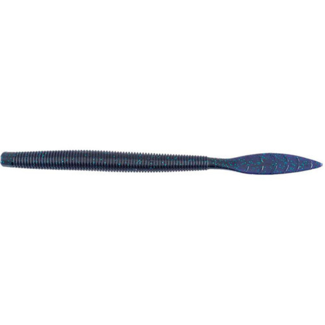 Missile Baits Quiver soft plastic fishing lure in dark blue with green speckles, designed for musky fishing and effective as part of fishing tackle.