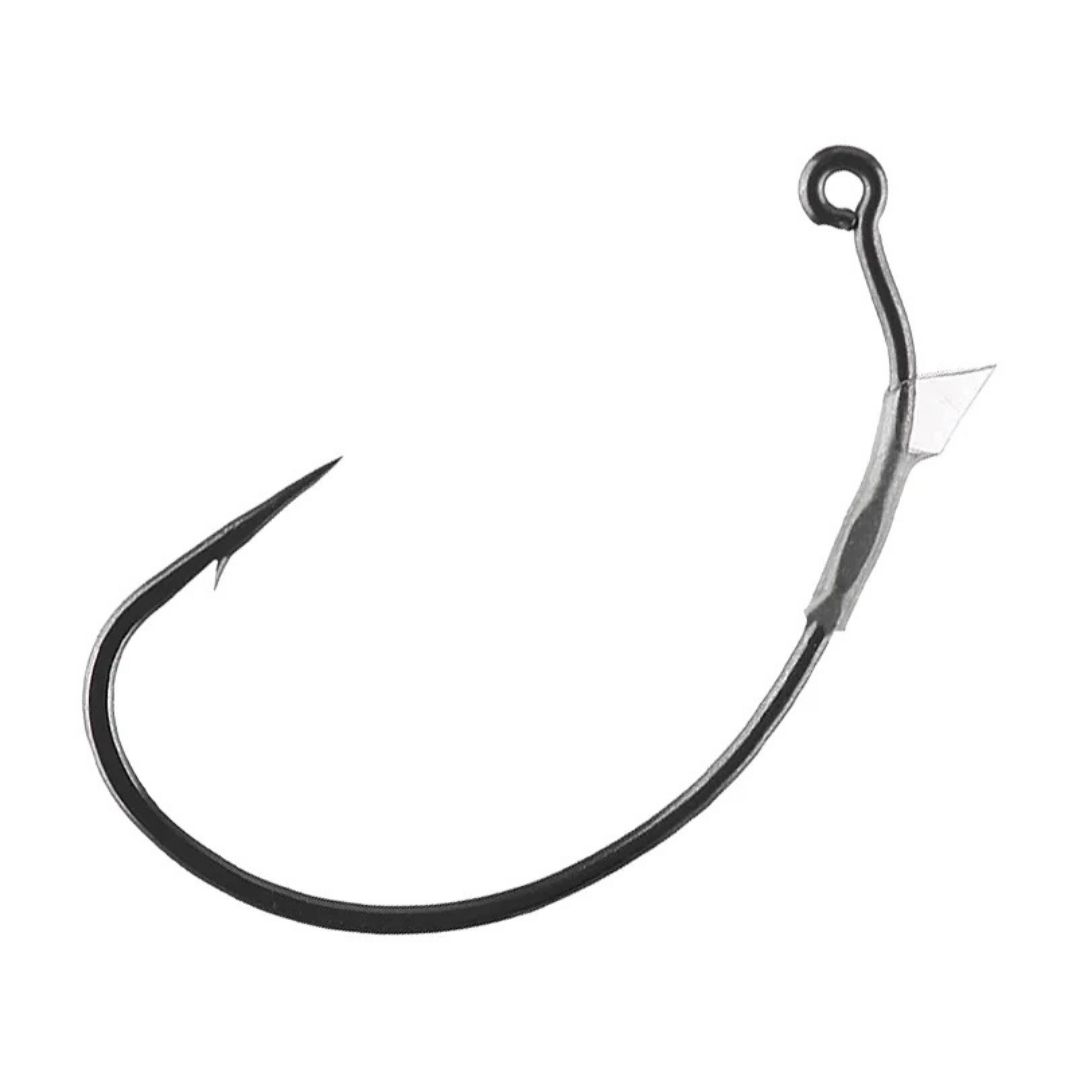 Decoy Worm128 Neko Rig Hook black fishing tackle hook with weed guard and bait keeper for precise soft plastic rigging