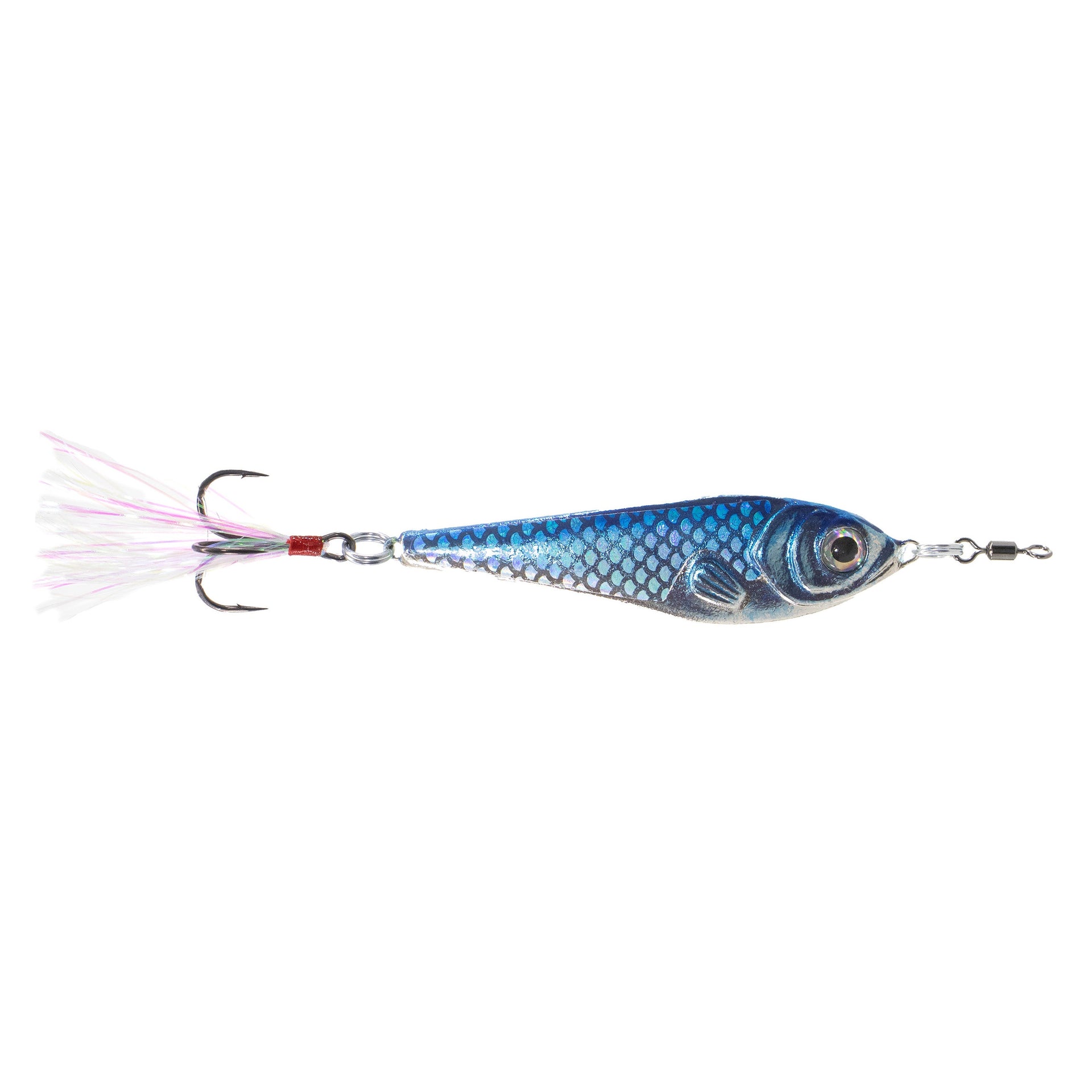 chrome fishing lures Nichols Lures Duh Spoon, 1 1/4 oz / Chrome Blue
