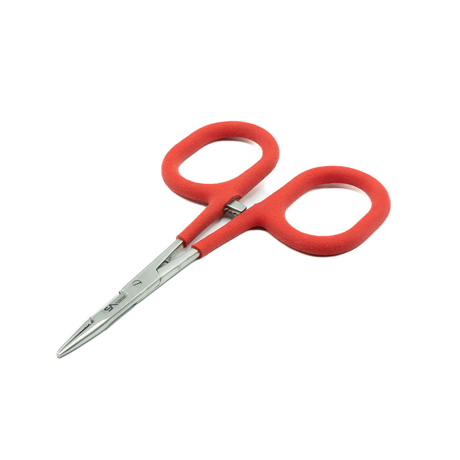Scientific Anglers Tailout XL Scissor Clamp 6" Stainless/Red