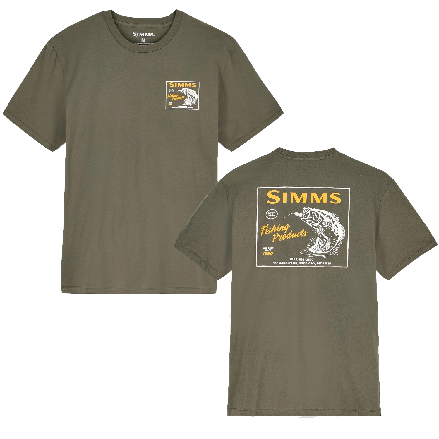 Simms Locals Bass Shop T-Shirt - Men's