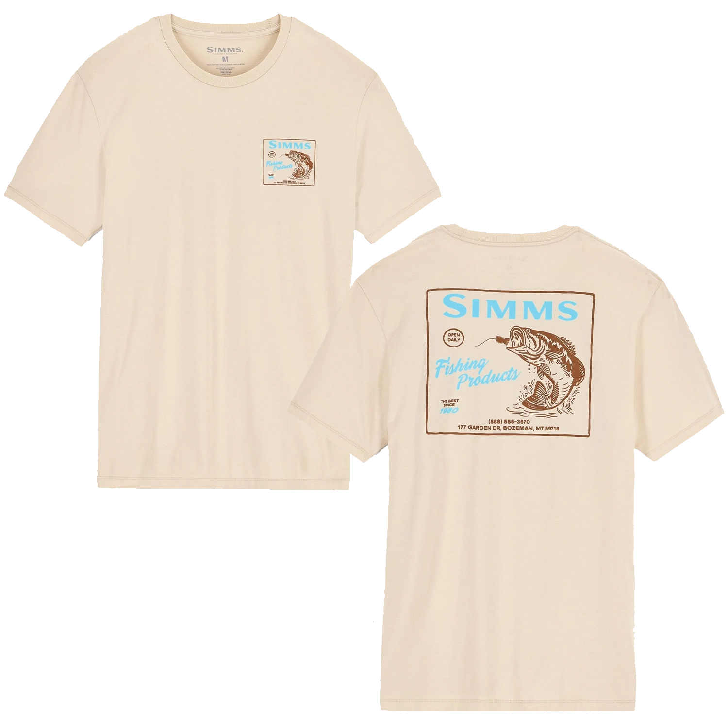 Simms Locals Bass Shop T-Shirt - Men's