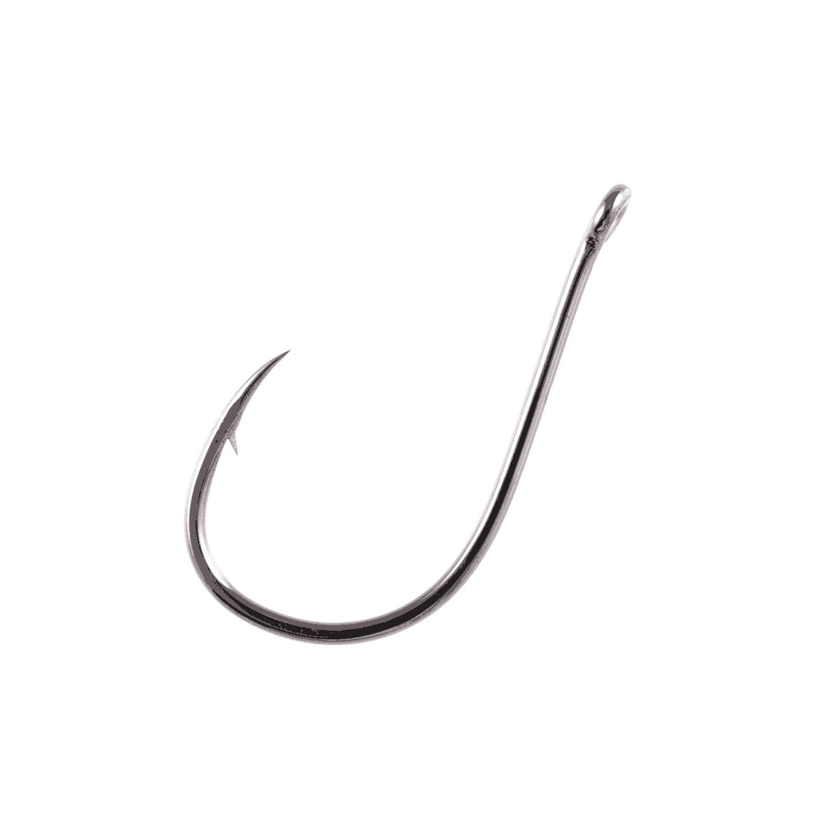 Owner Mosquito Hook in black chrome finish, a sharp, durable fishing hook designed for precision and strength, ideal for use in various fishing tackle setups.