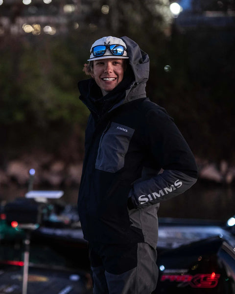 Simms Men's Challenger Rain Jacket-Jet Black