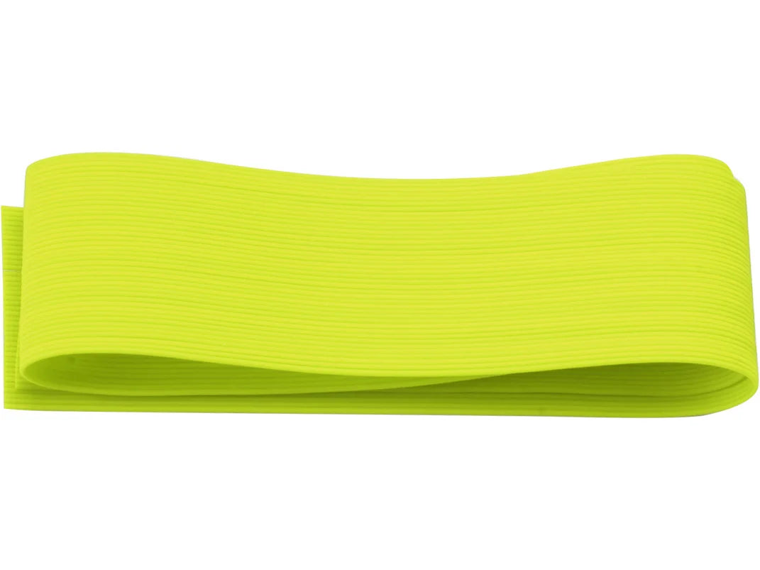 Wapsi Round Rubber Legs Medium in bright chartreuse color, designed for fishing tackle use, flexible and textured for creating lifelike motion in artificial lures.