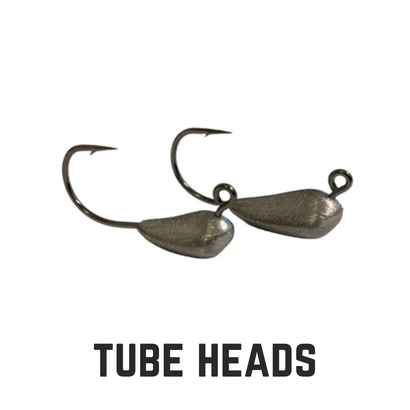 2 lead head jigs and hooks with overlay tube jigs