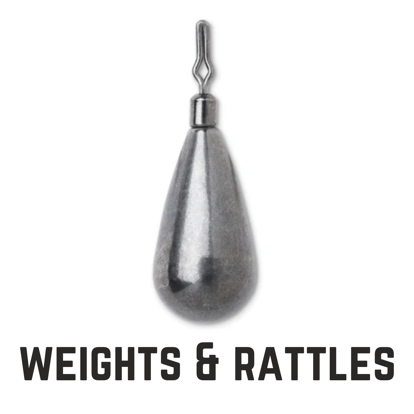 tungsten drop shot weight with text overlay weights and rattles