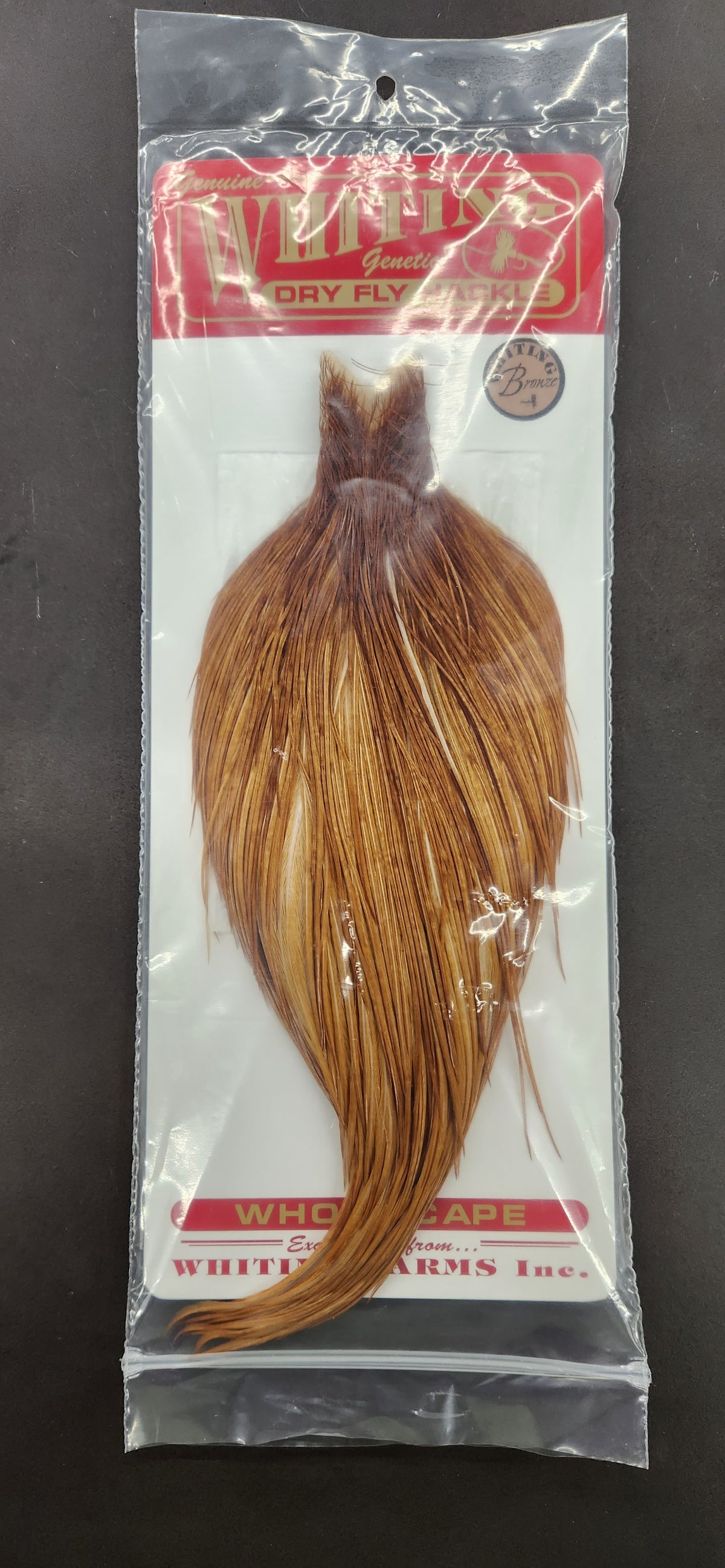 Whiting Rooster Bronze Full Dry Fly Cape
