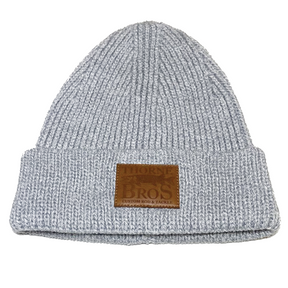 Thorne Bros Leather Patch Knit Beanie