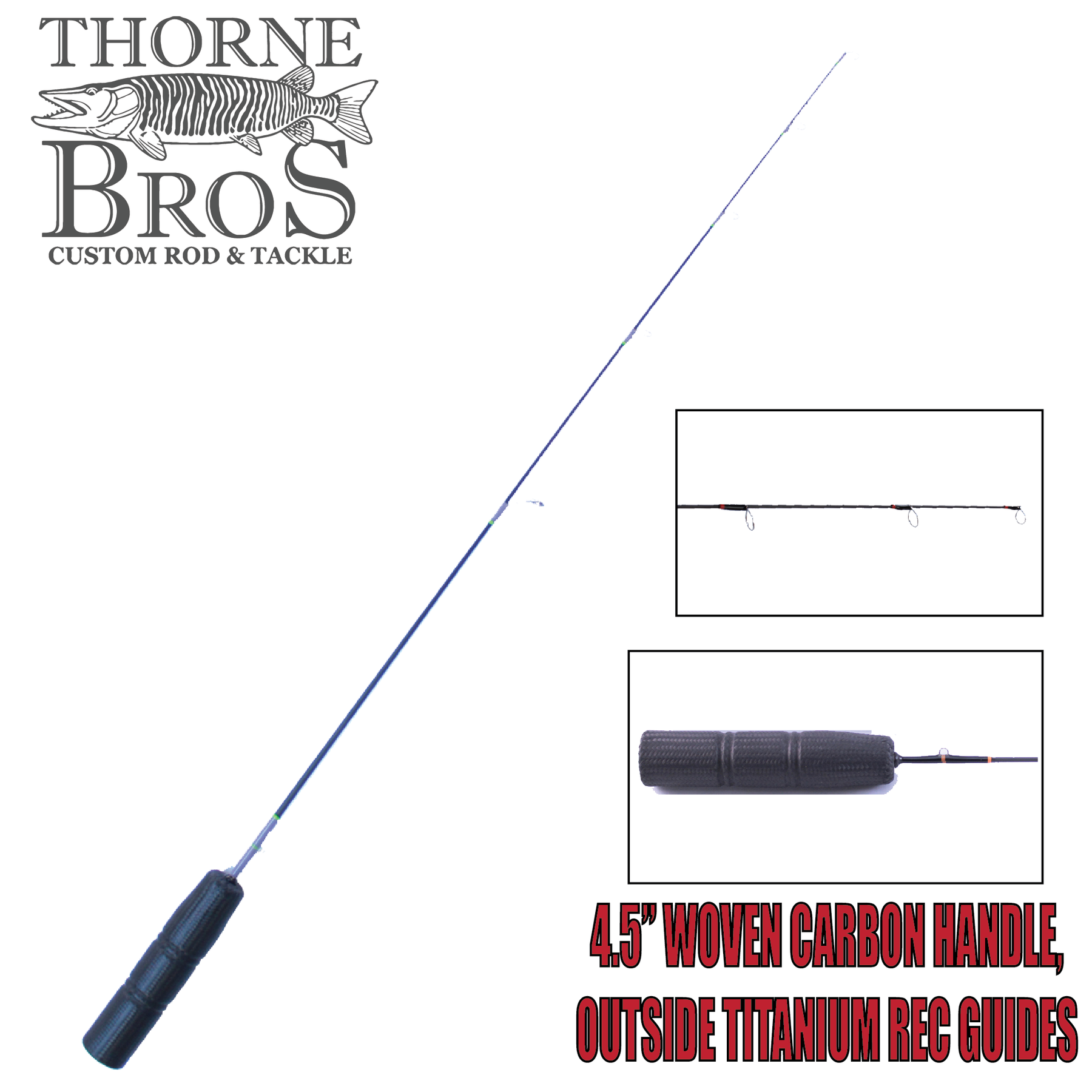 Thorne Brothers Custom Ice Rod - Quiverstick Options (7553901249)