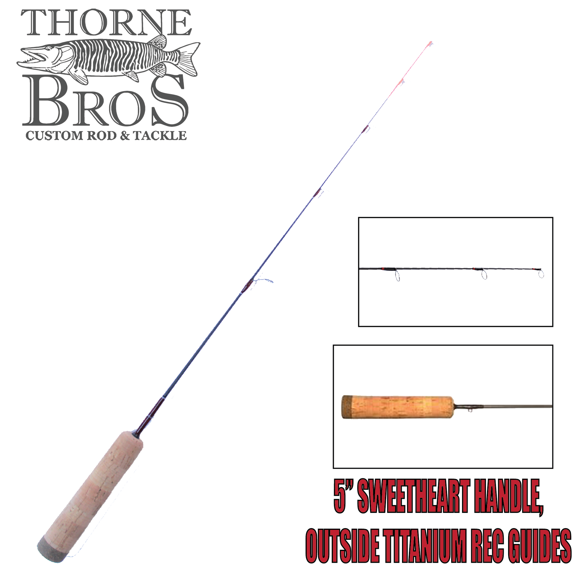 all fishing poles for thresher fishing Thorne Brothers Custom Ice Rod