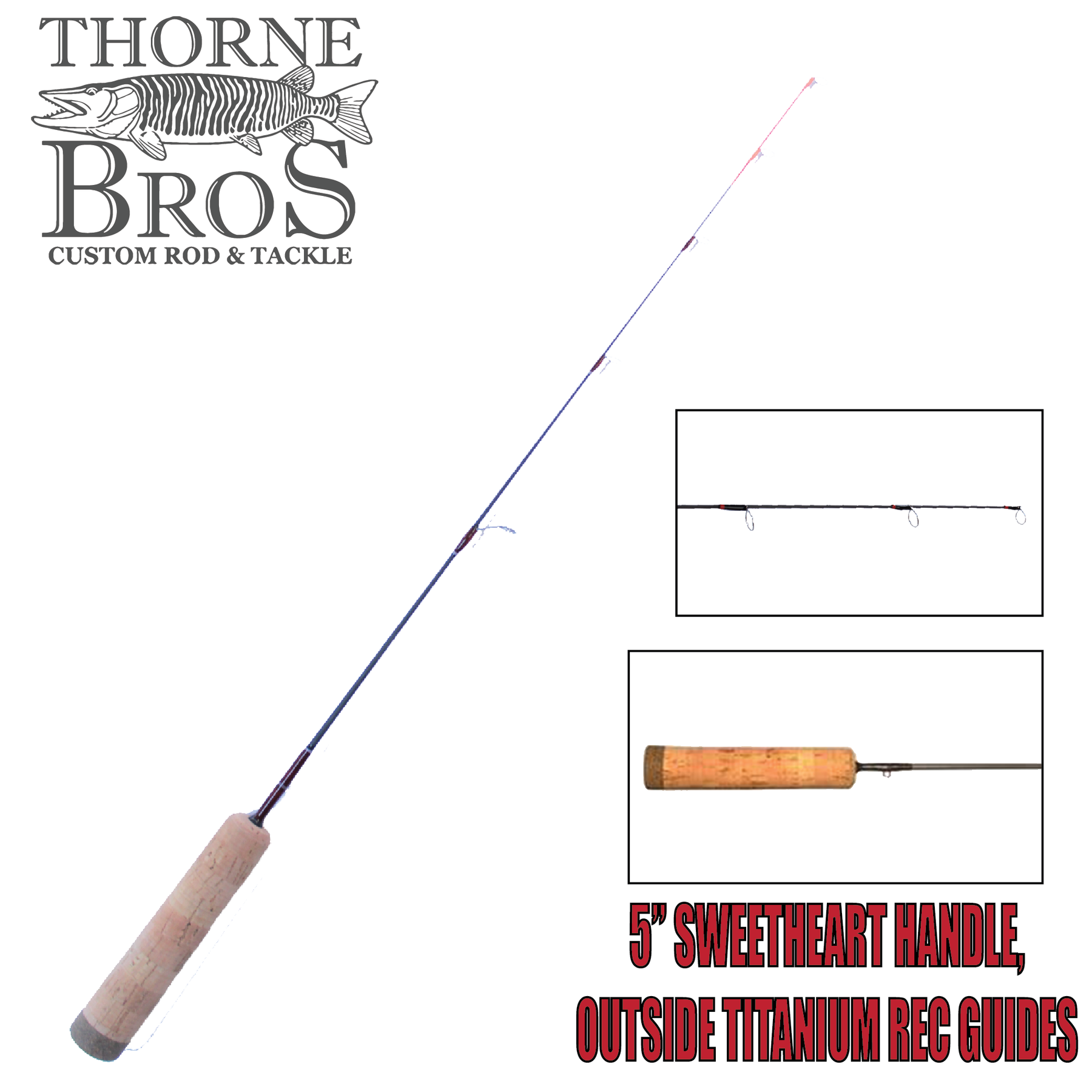 Thorne Brothers Custom Ice Rod - Quiverstick Options (7553901249)