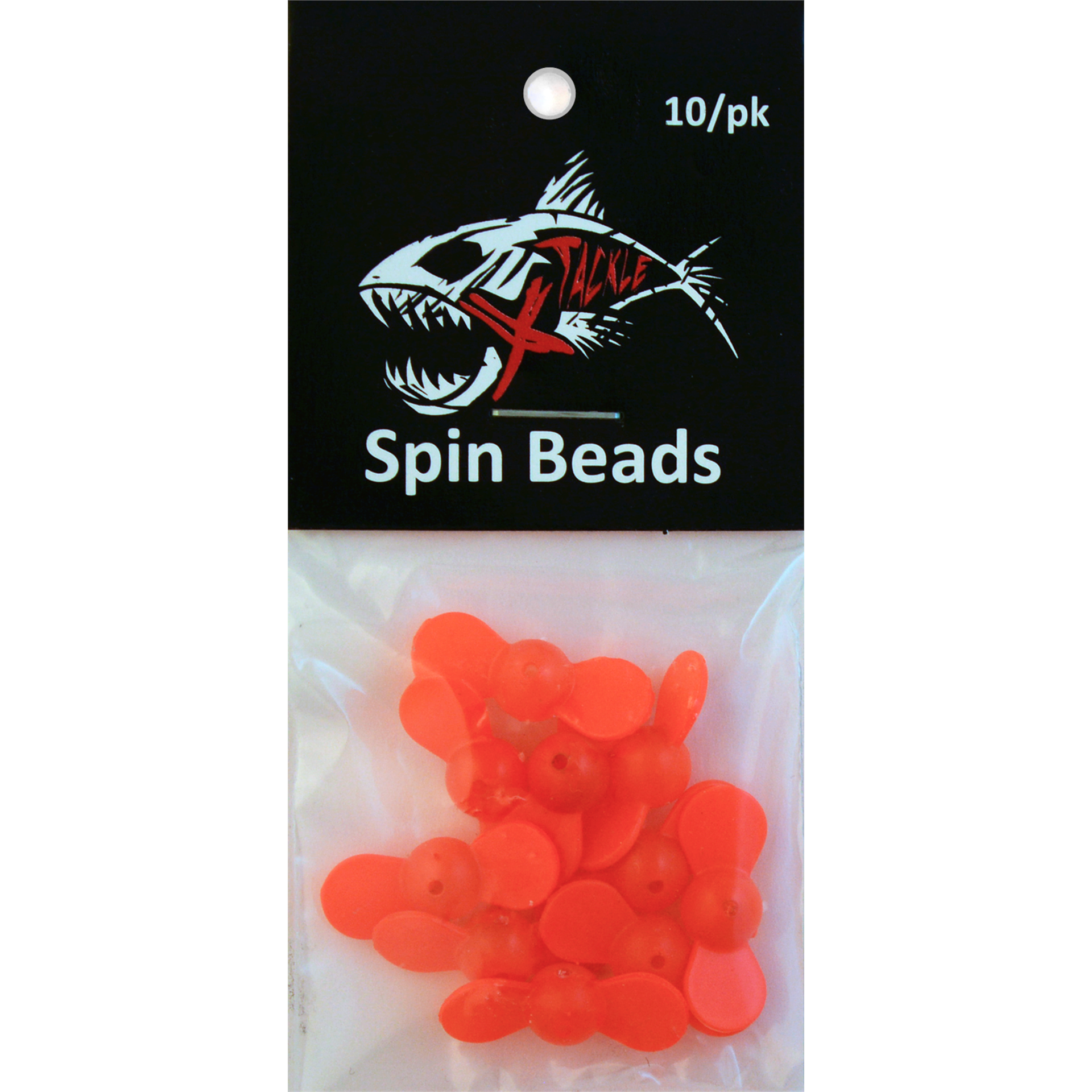 Alwonder 20 Pack Fishing Double Rattle Beads - Orange Plastic Bells For Catfish, Striper, Bass Rigs