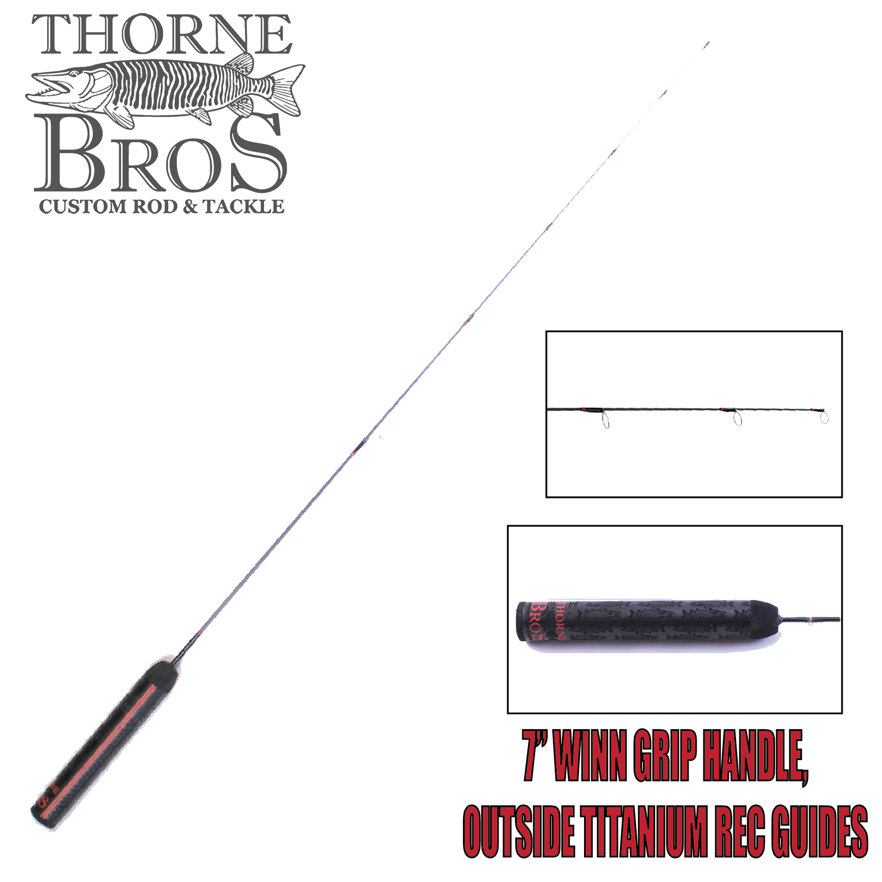 Thorne Brothers Custom Ice Rod - Panfish Sweet Heart Options