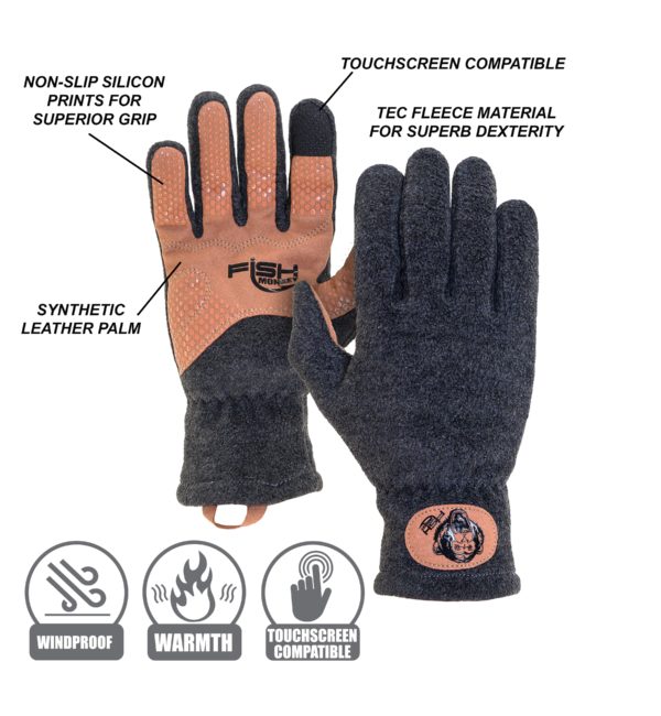 Fish Monkey Task Fleece Gloves