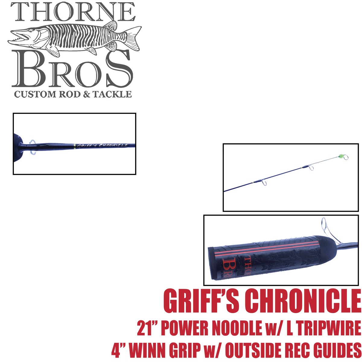Thorne Brothers Custom Ice Rod -  Crappie Chronicles "Griff"